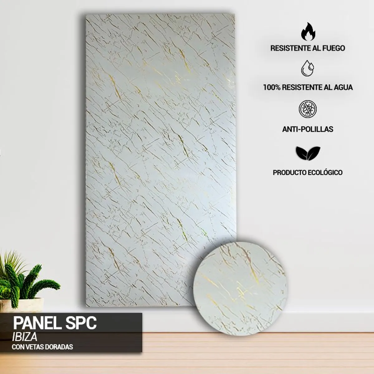 VIDAR - PANEL MARMOL SPC IBIZA - VENTA POR UNIDAD