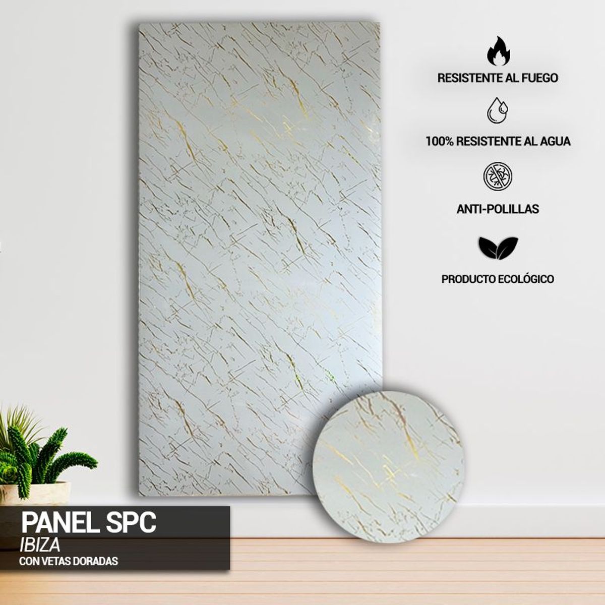 VIDAR - PANEL MARMOL SPC IBIZA - VENTA POR UNIDAD