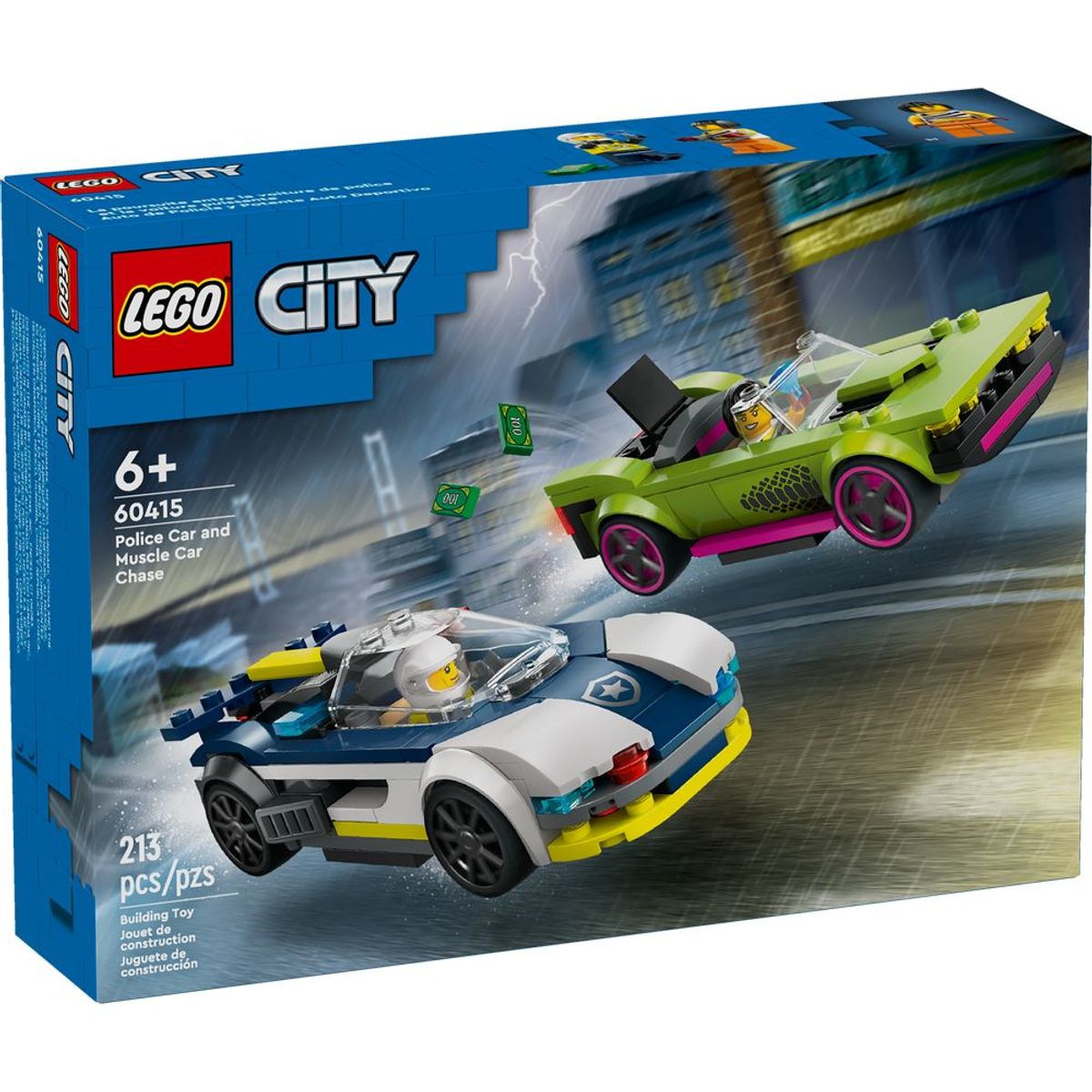 LEGO - LEGO 60415 Coche de Policía y Potente Deportivo