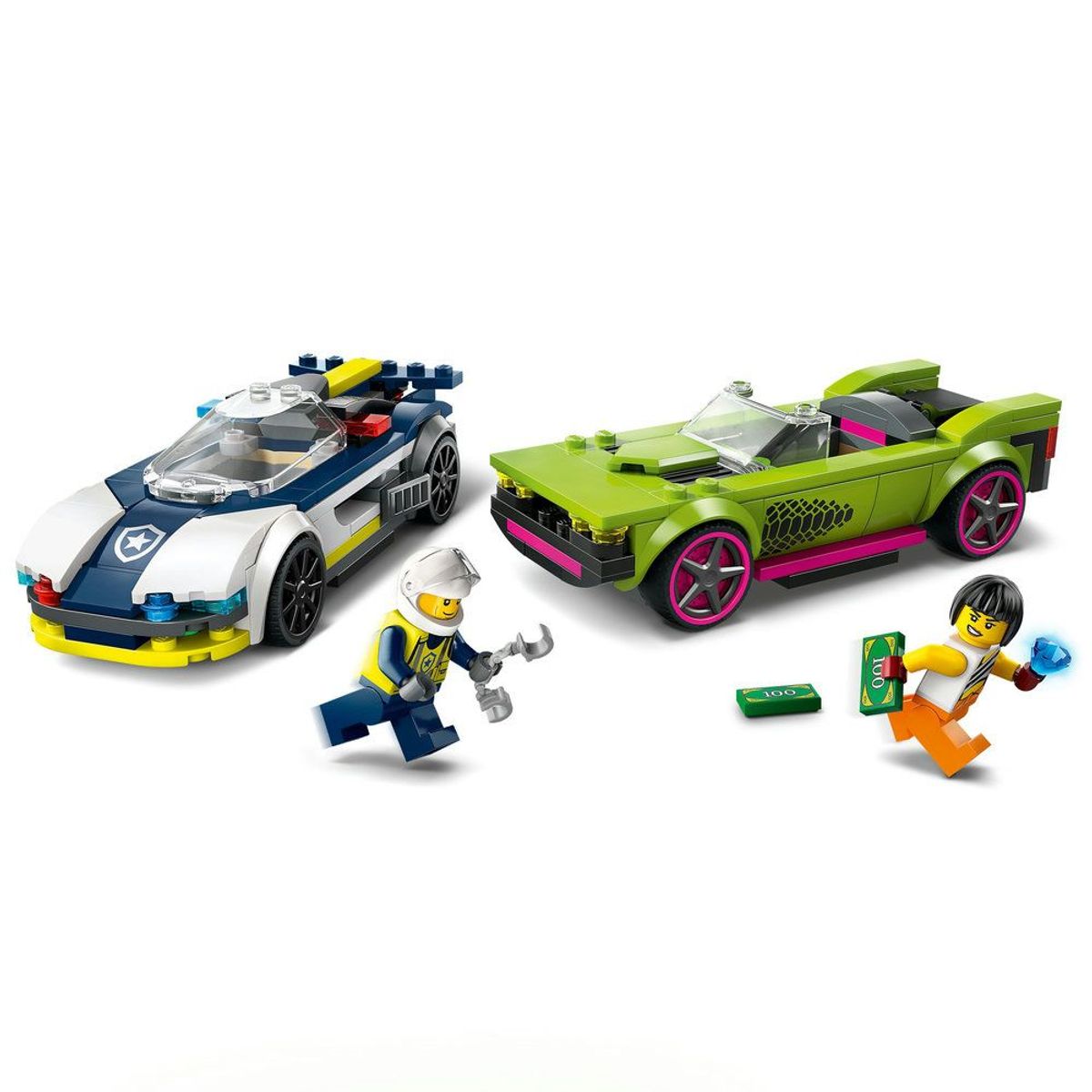LEGO - LEGO 60415 Coche de Policía y Potente Deportivo