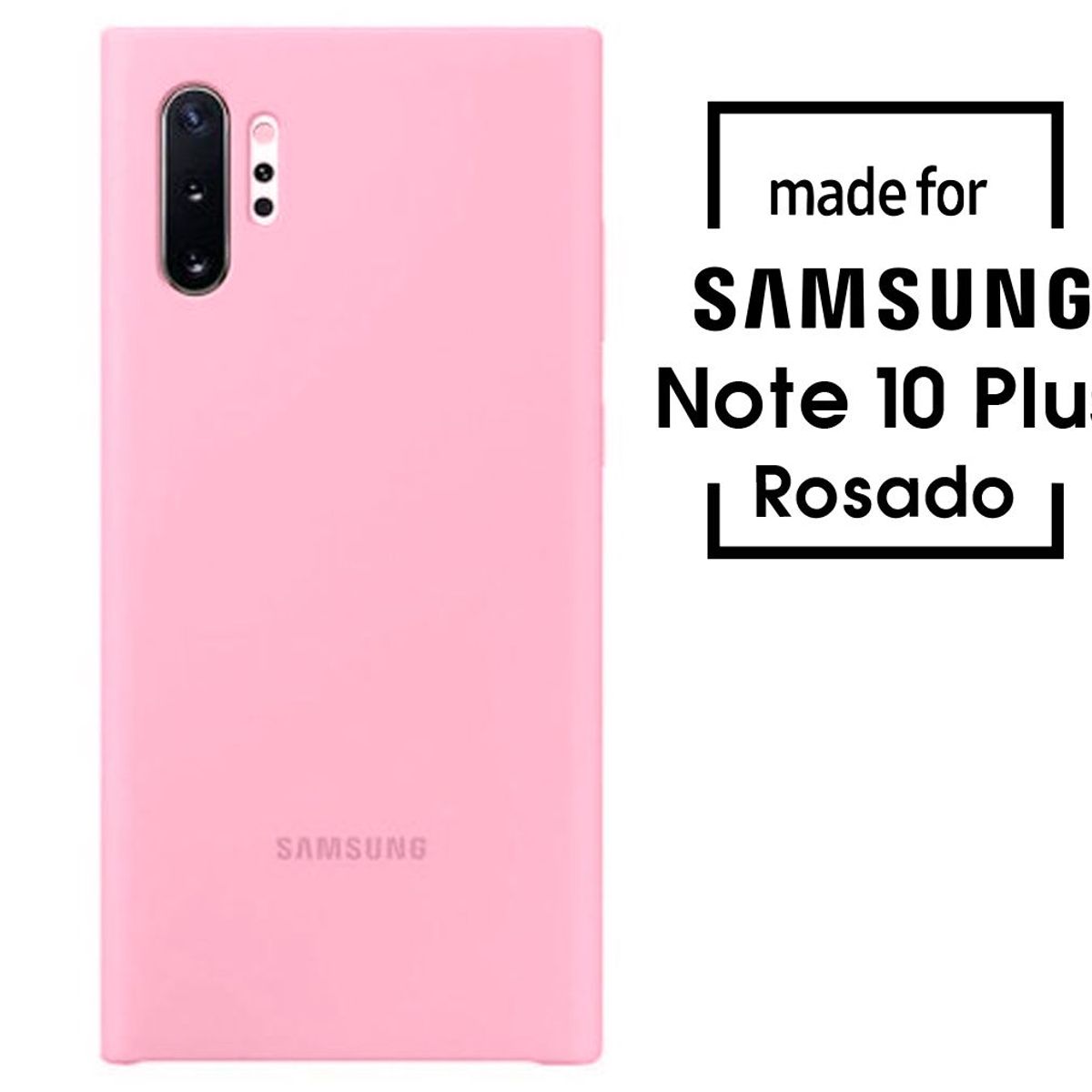 SAMSUNG - Silicone Case Para Samsung Note 10 Plus Rosado