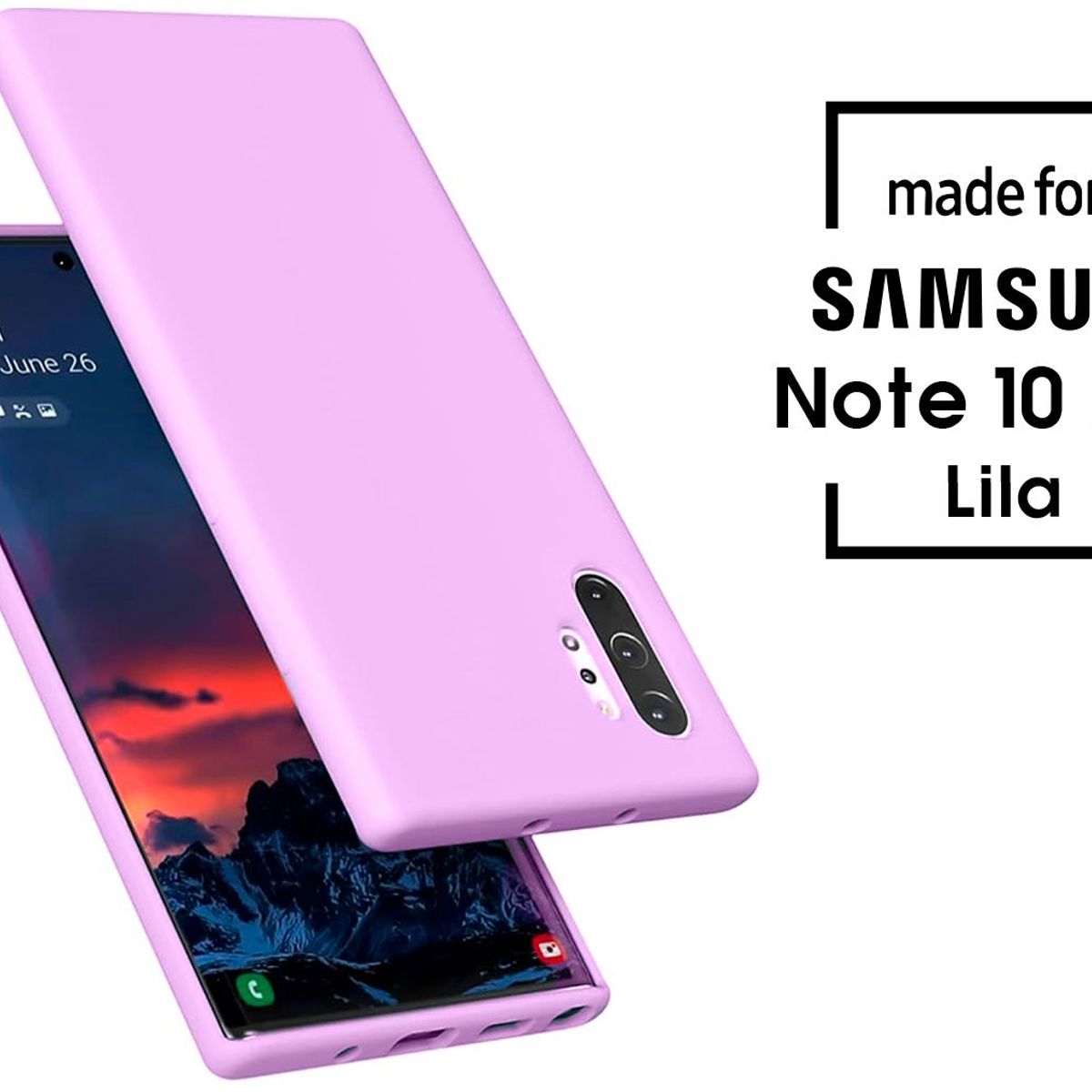 SAMSUNG - Silicone Case Para Samsung Note 10 Plus Lila