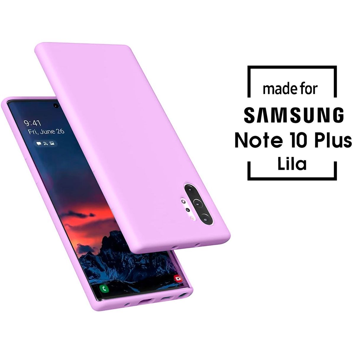 SAMSUNG - Silicone Case Para Samsung Note 10 Plus Lila