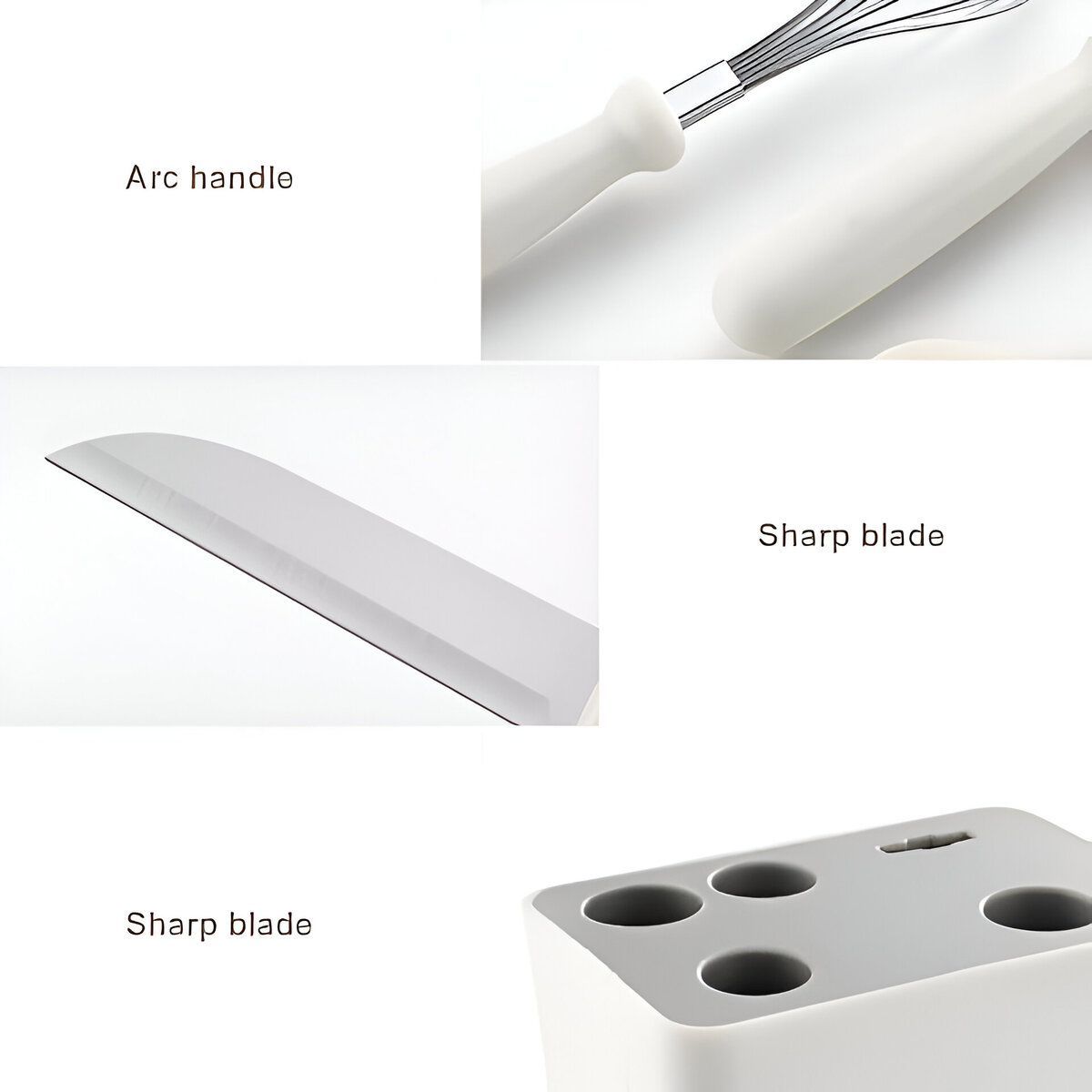 ELMEJORPRECIO - Set De Utensilios Minimalista De 6 Piezas