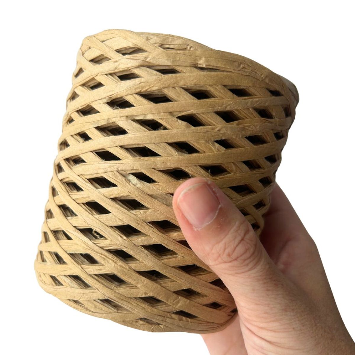 GENERICO - HILO Rafia de papel para tejer a crochet CAFE CLARO