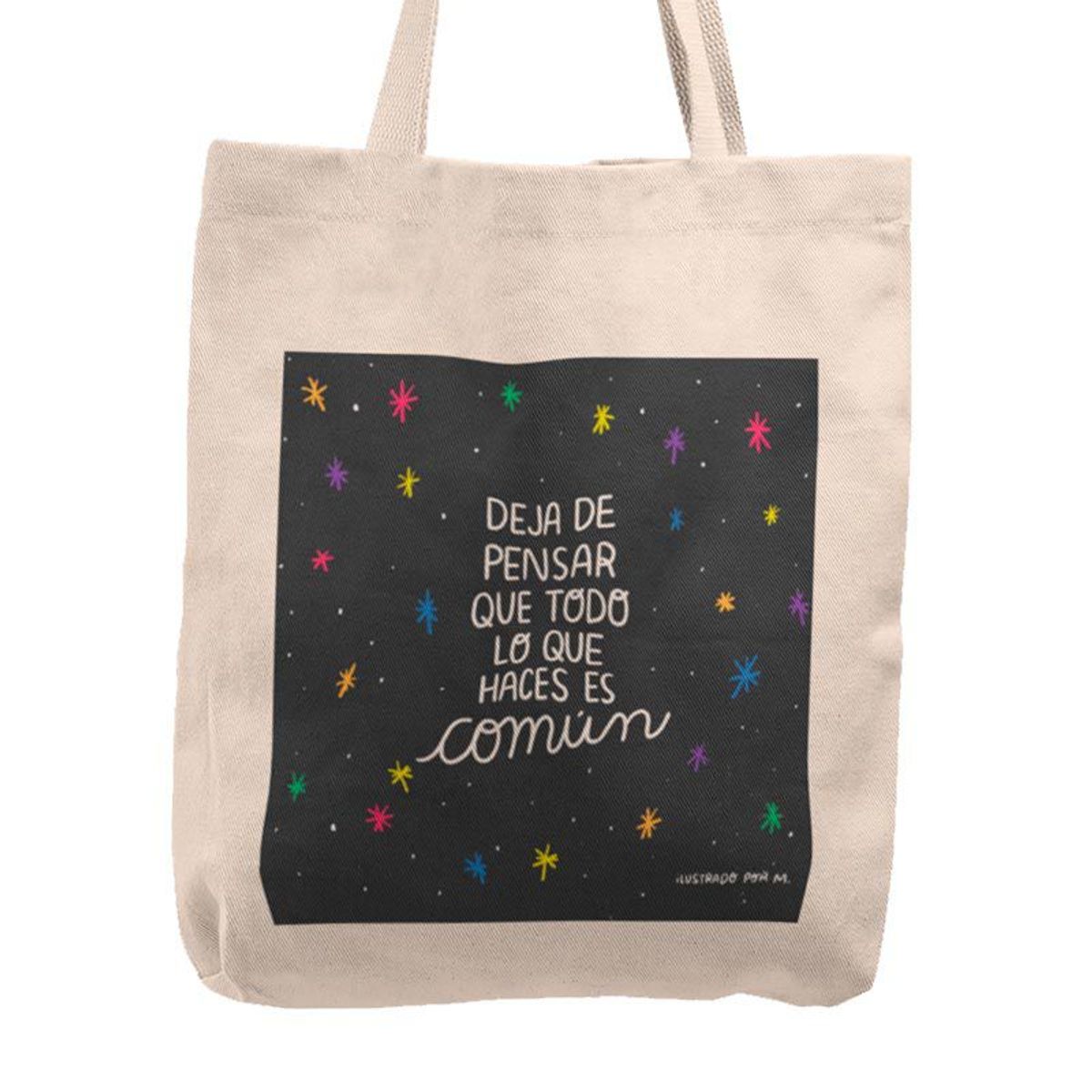 KUSTOMIT - Bolso Tela Tote Bag Cartera Playa - Común