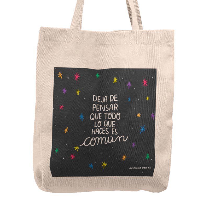 KUSTOMIT - Bolso Tela Tote Bag Cartera Playa - Común