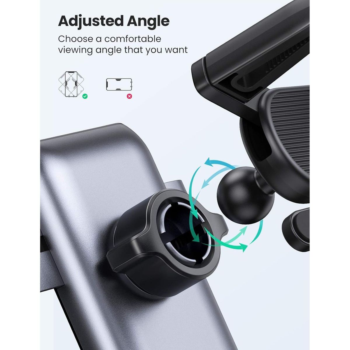 UGREEN - Soporte Móvil para Carro Gravity Salida Ventilación Ugreen LP274 30401
