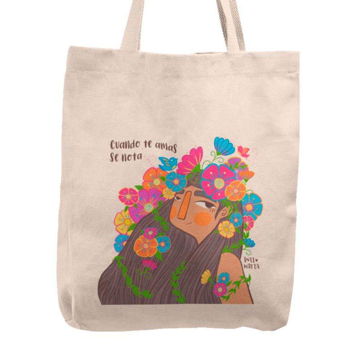 KUSTOMIT - Bolso Tela Tote Bag Cartera Playa - Cuando te amas se nota