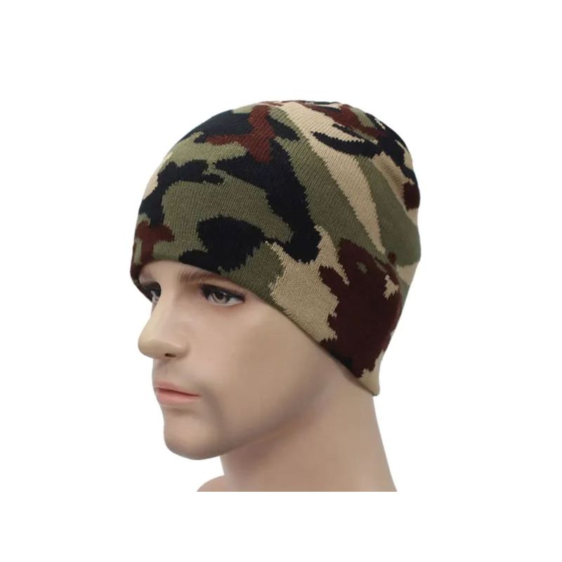 KAST PE - Beanie Ceñido Camuflaje Gorro Hombre - Verde