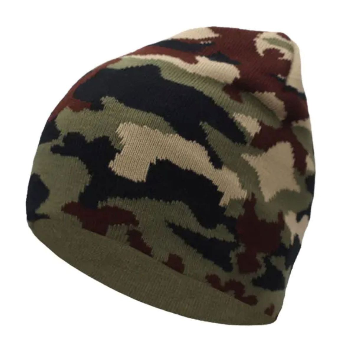 KAST PE - Beanie Ceñido Camuflaje Gorro Hombre - Verde