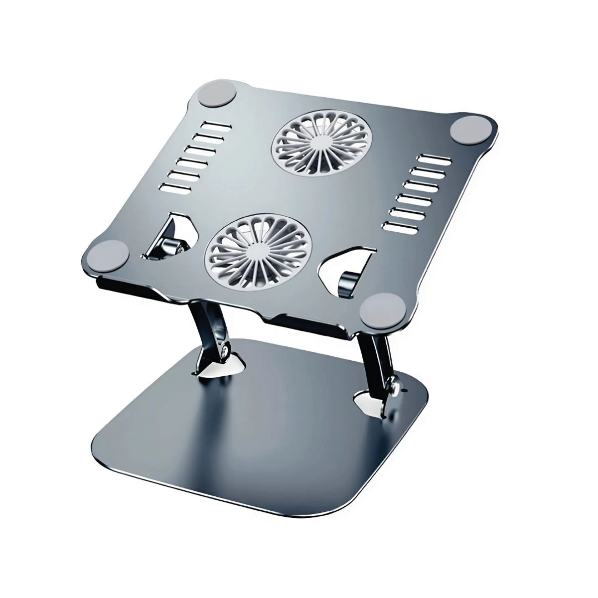 S&T - Soporte Para Laptop corporativos ST for Business Aluminio With Fan Cooling HT619 Gris