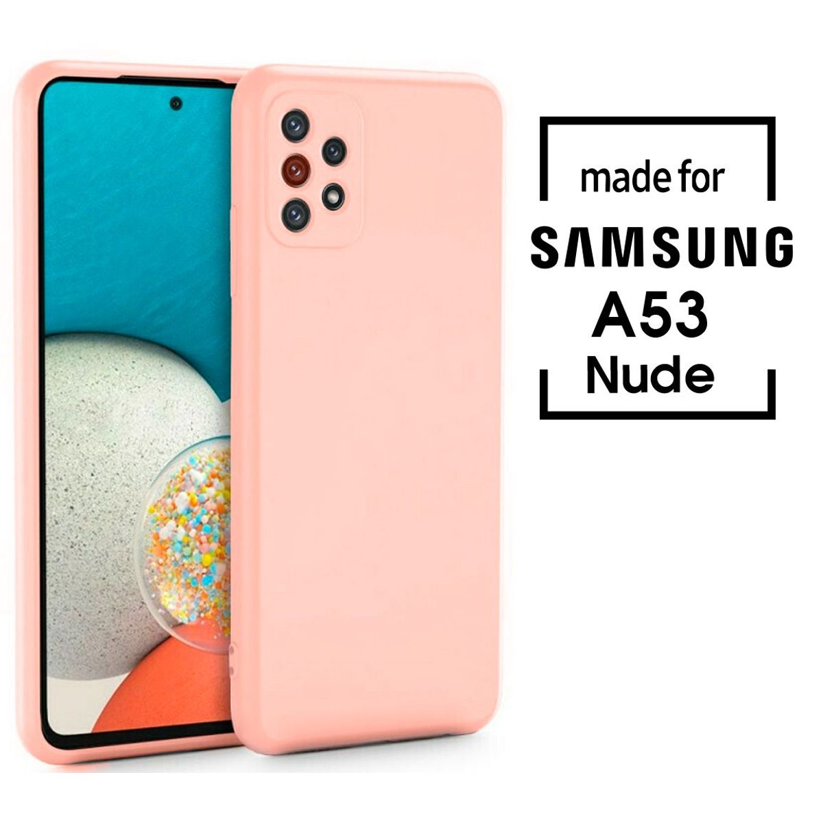 SAMSUNG - Silicone Case Para Samsung A53 Nude