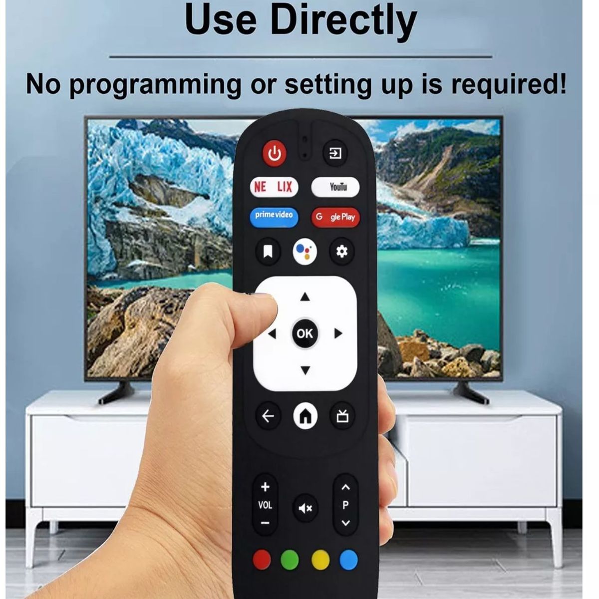 GENERICO - Control Remoto para Jvc Smart Tv RM-C3287 Sin Mando De Voz