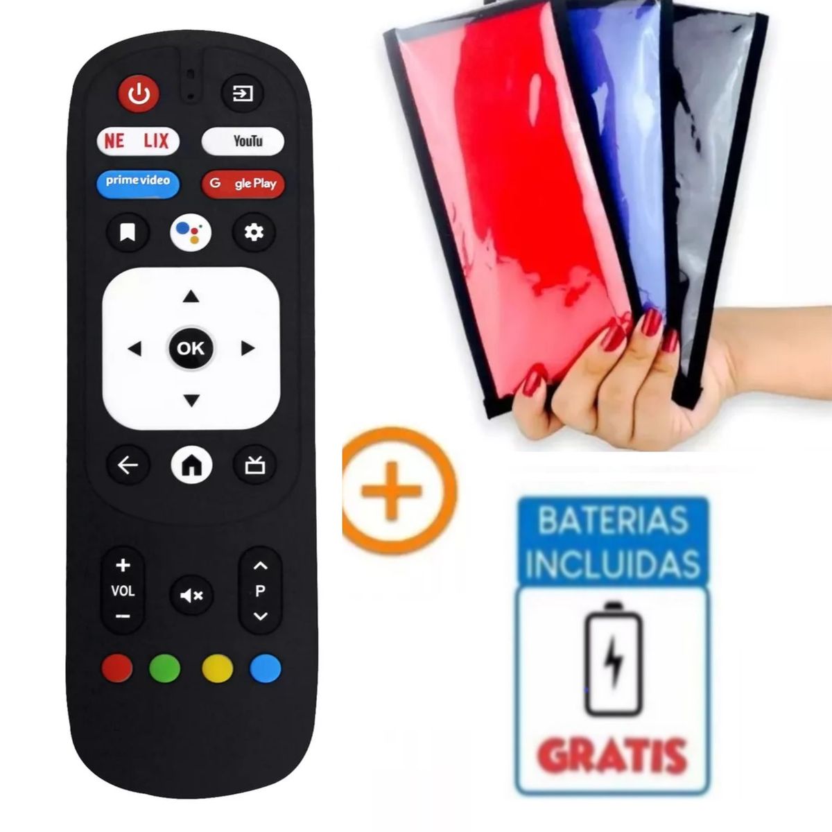UNIVERSAL - Control Remoto para Jvc Smart Tv RM-C3287 + Funda