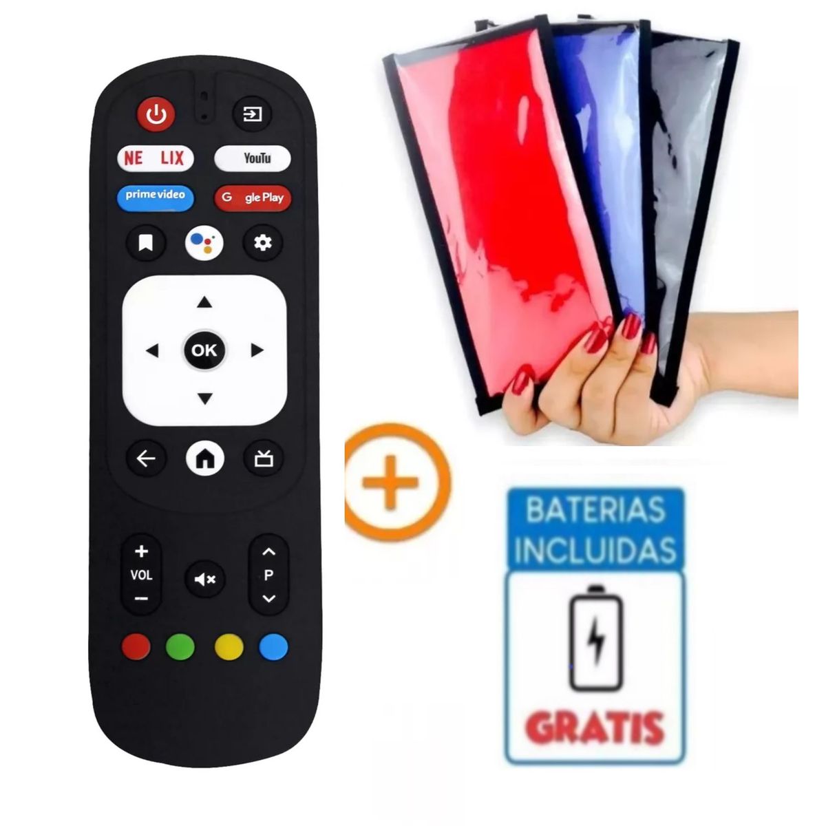 UNIVERSAL - Control Remoto para Jvc Smart Tv RM-C3287 + Funda