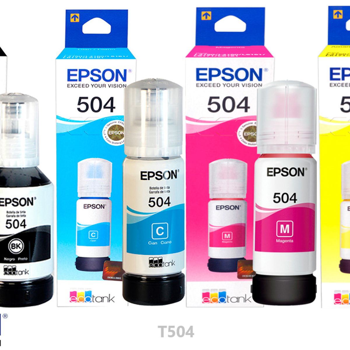 EPSON - Tinta Epson T504 Kit x4 Colores CMYBK