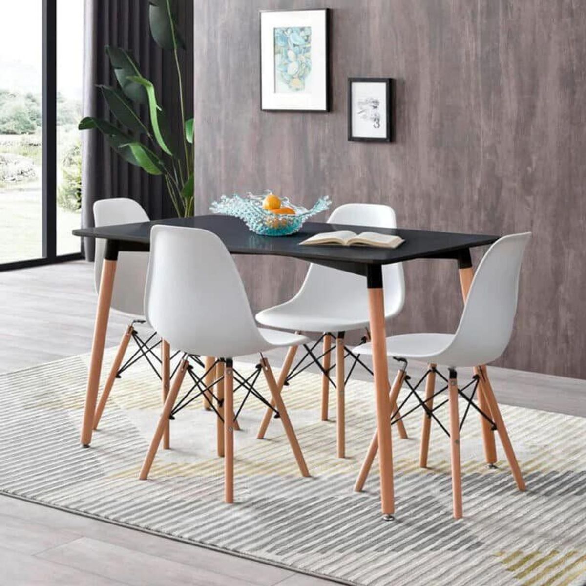 HOME PREMIUM - Juego de comedor 4 sillas Oristila