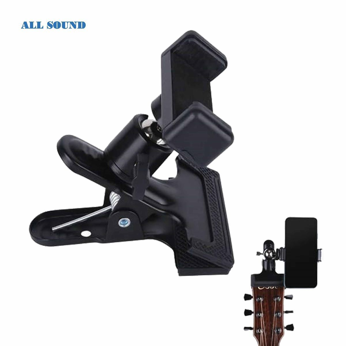 ALL SOUND - PORTA CELULAR TIPO GANCHO CON ANTIDESLIZANTE