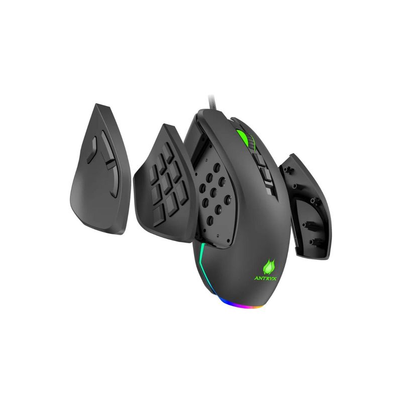 ANTRYX - MOUSE GAMER DPI 16400  ANTRYX CHROME STORM XCALIBUR