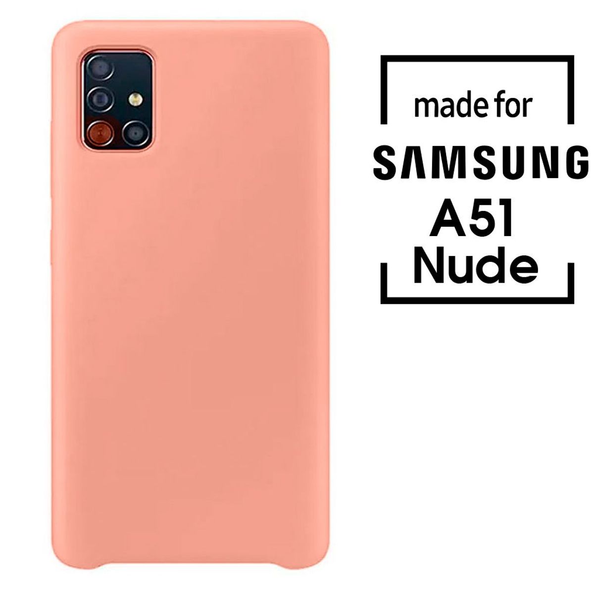 SAMSUNG - Silicone Case Para Samsung A51 Nude