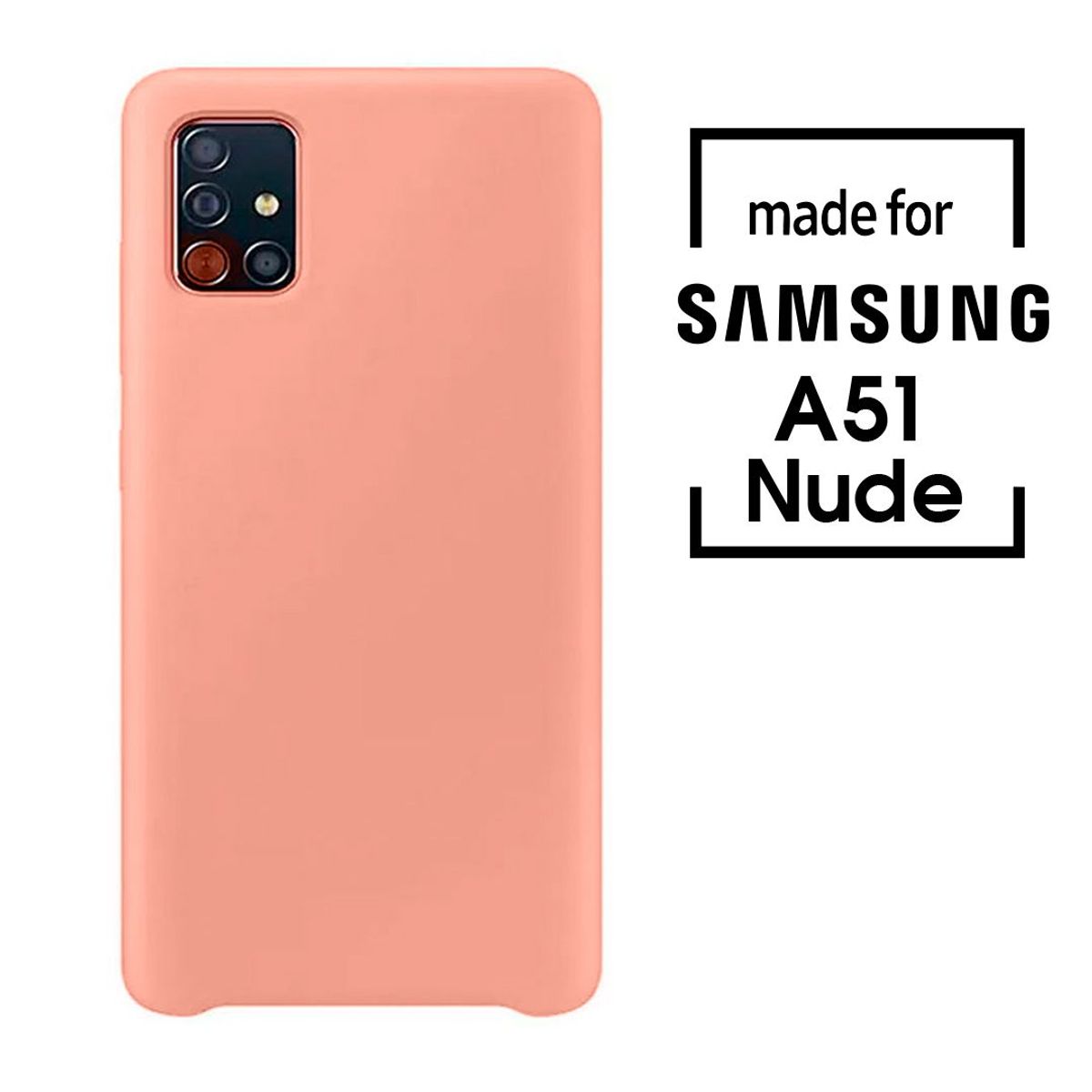 SAMSUNG - Silicone Case Para Samsung A51 Nude
