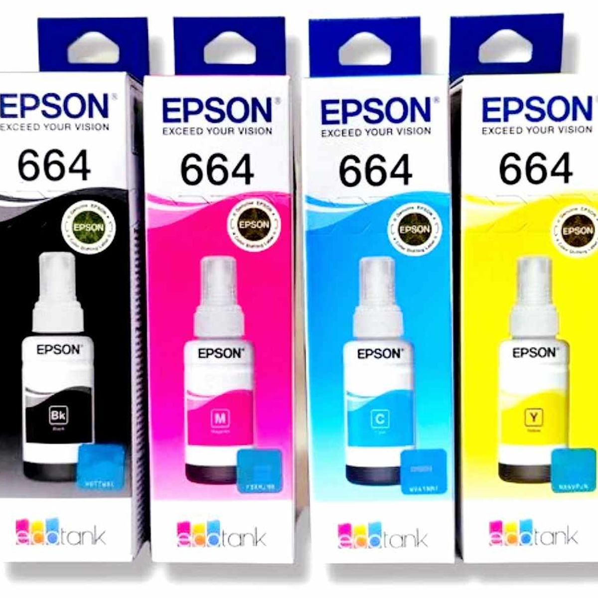 EPSON - Tinta Epson T664 Kit x4 Colores CMYBK