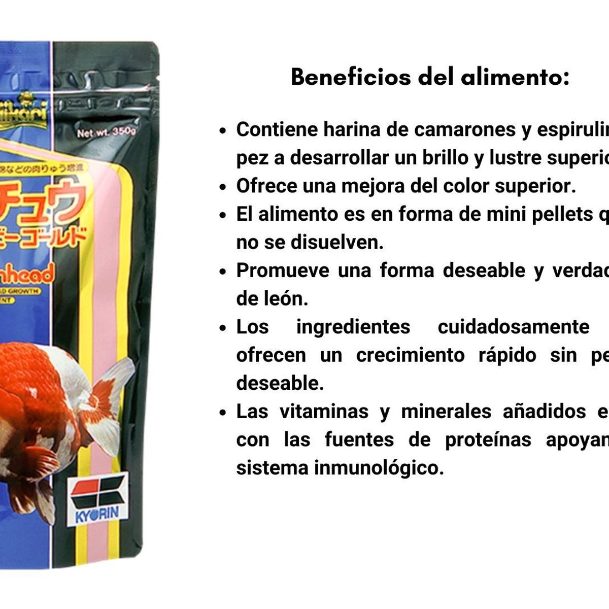 GENERICO - Hikari Lionhead 350g Alimento Japones para peces