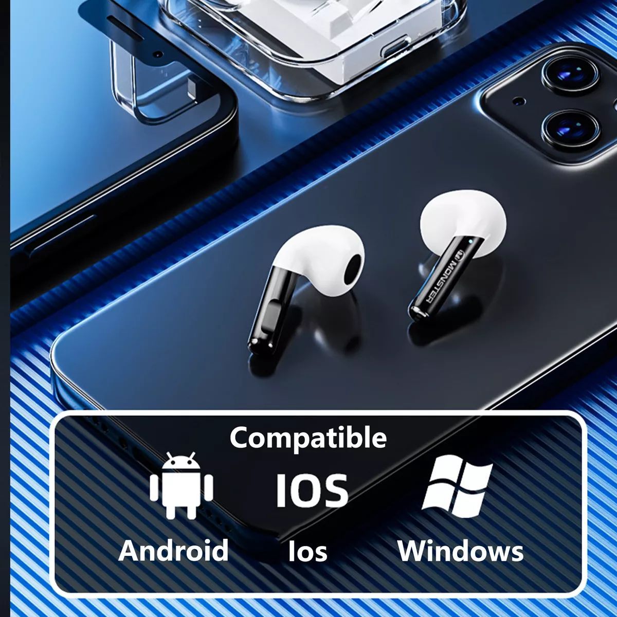 MONSTER AUDIO - Audífonos MONSTER Airmars XKT01 Blanco