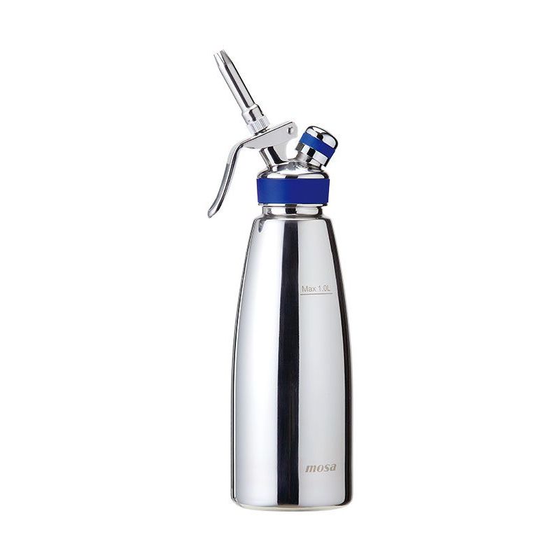 GENERICO - SIFON DISPENSADOR CREMA CHANTILLY DE 0.5 LITROS DE ACERO INOXIDABLE PARA CAPSULAS N2O