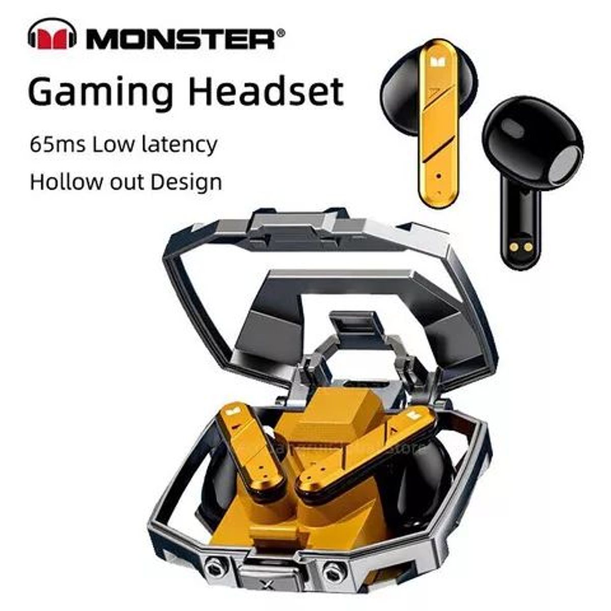 MONSTER AUDIO - Audífonos MONSTER Airmars XKT09 Amarillo