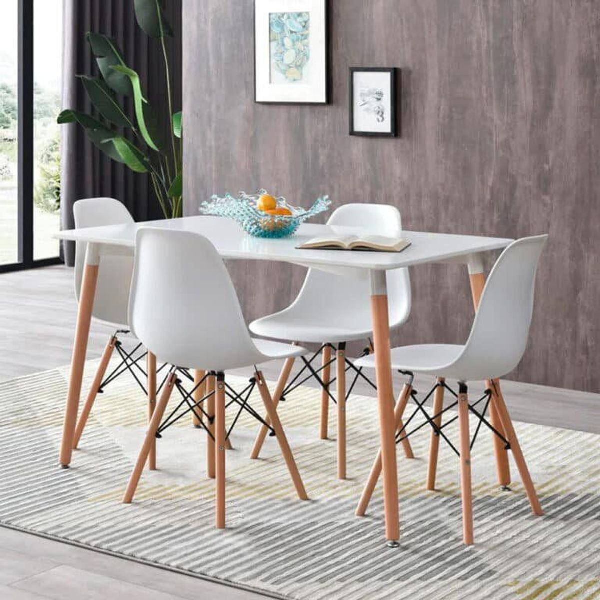 HOME PREMIUM - Juego de comedor 4 sillas Oristila