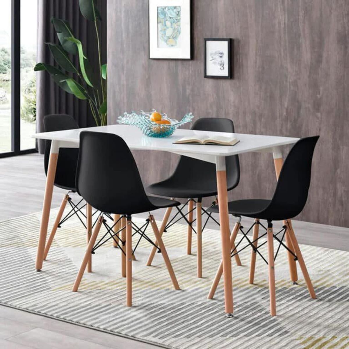 HOME PREMIUM - Juego de comedor 4 sillas Oristila