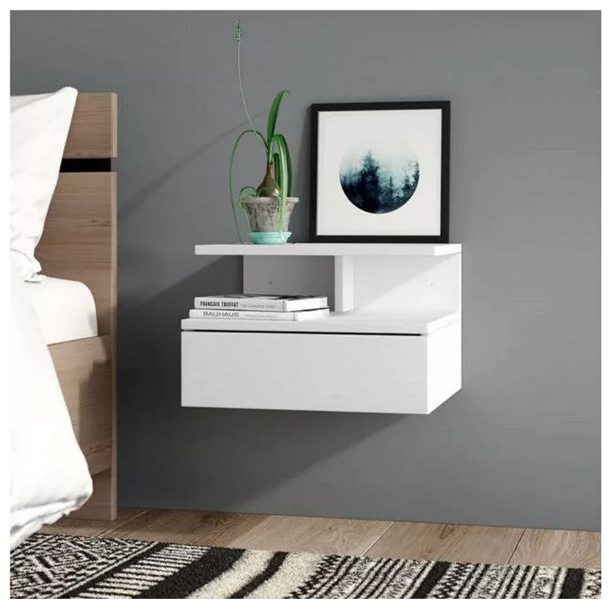 VENTITAS HOME - Velador Flotante Maikol Ventitas Home Blanco