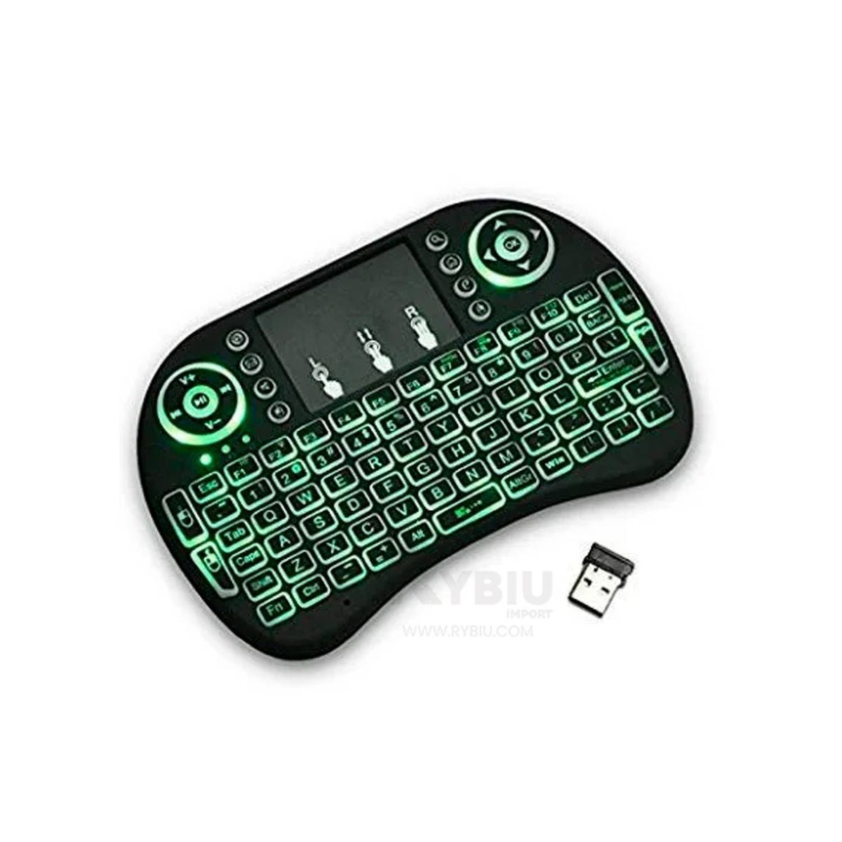 GENERICO - Mini teclado inalámbrico para tv laptop pc