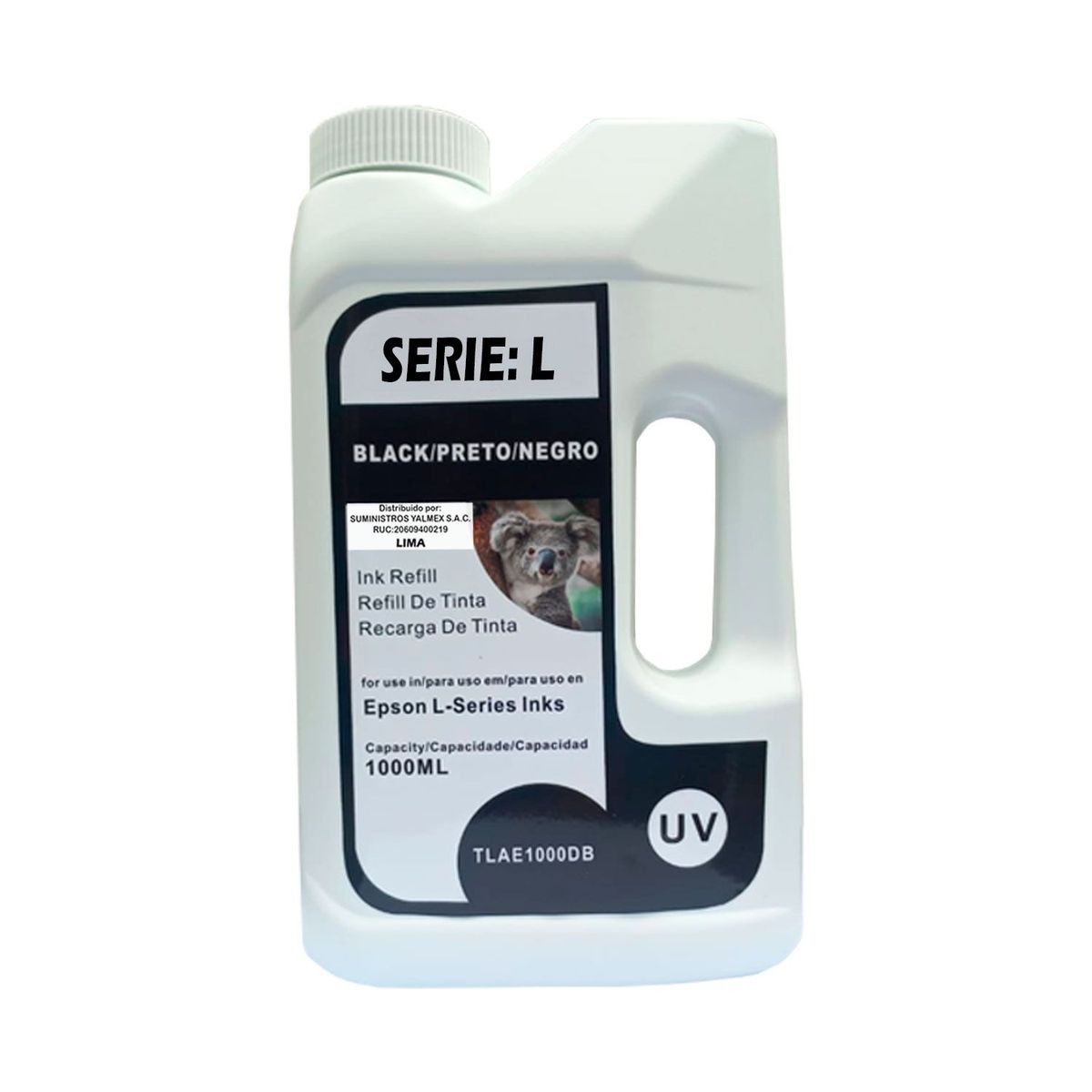 GENERICO - Pack Tinta Compatible Litro Uv Para Epson Negro Cian Magenta Amarillo