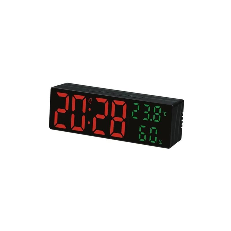 GENERICO - Reloj Digital Despertador Alarma Led  (Temperatura y Humedad)