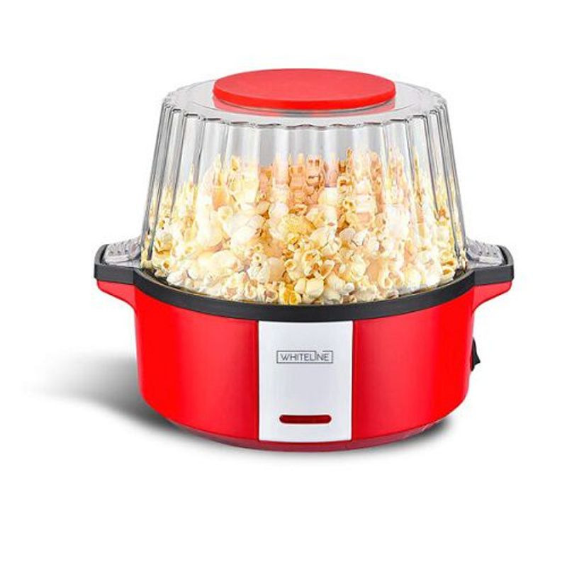 WHITELINE - Máquina para Pop Corn Maker Whiteline B015 Rojo
