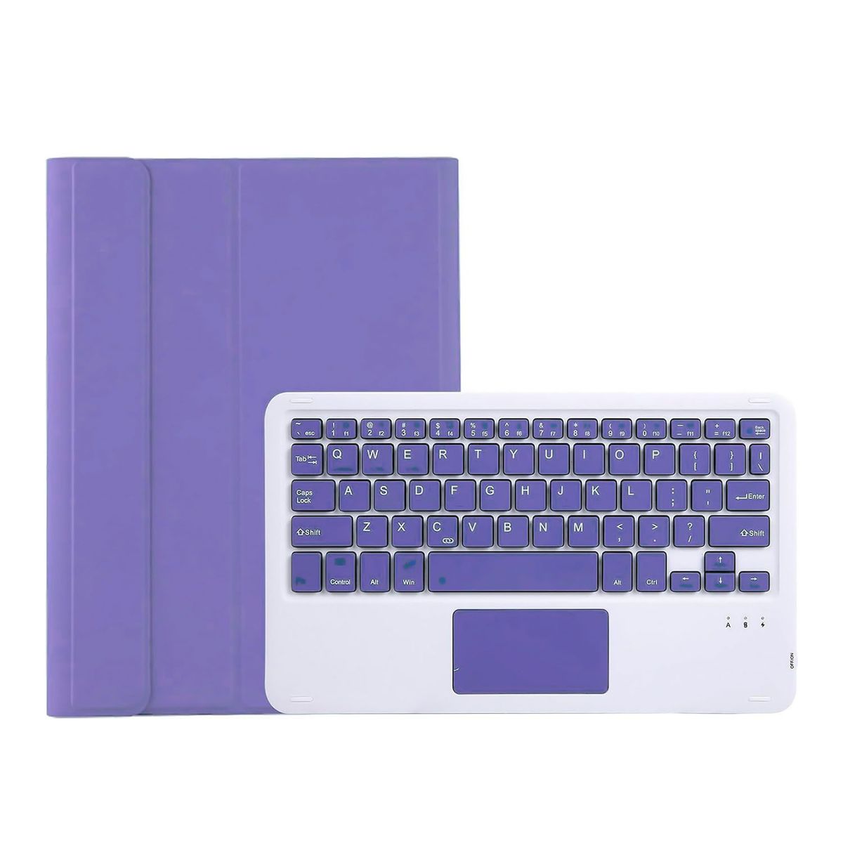 FUNDAANTIGOLPES - Funda con Teclado Bluetooth con Touchpad para IPAD PRO 11 Morado