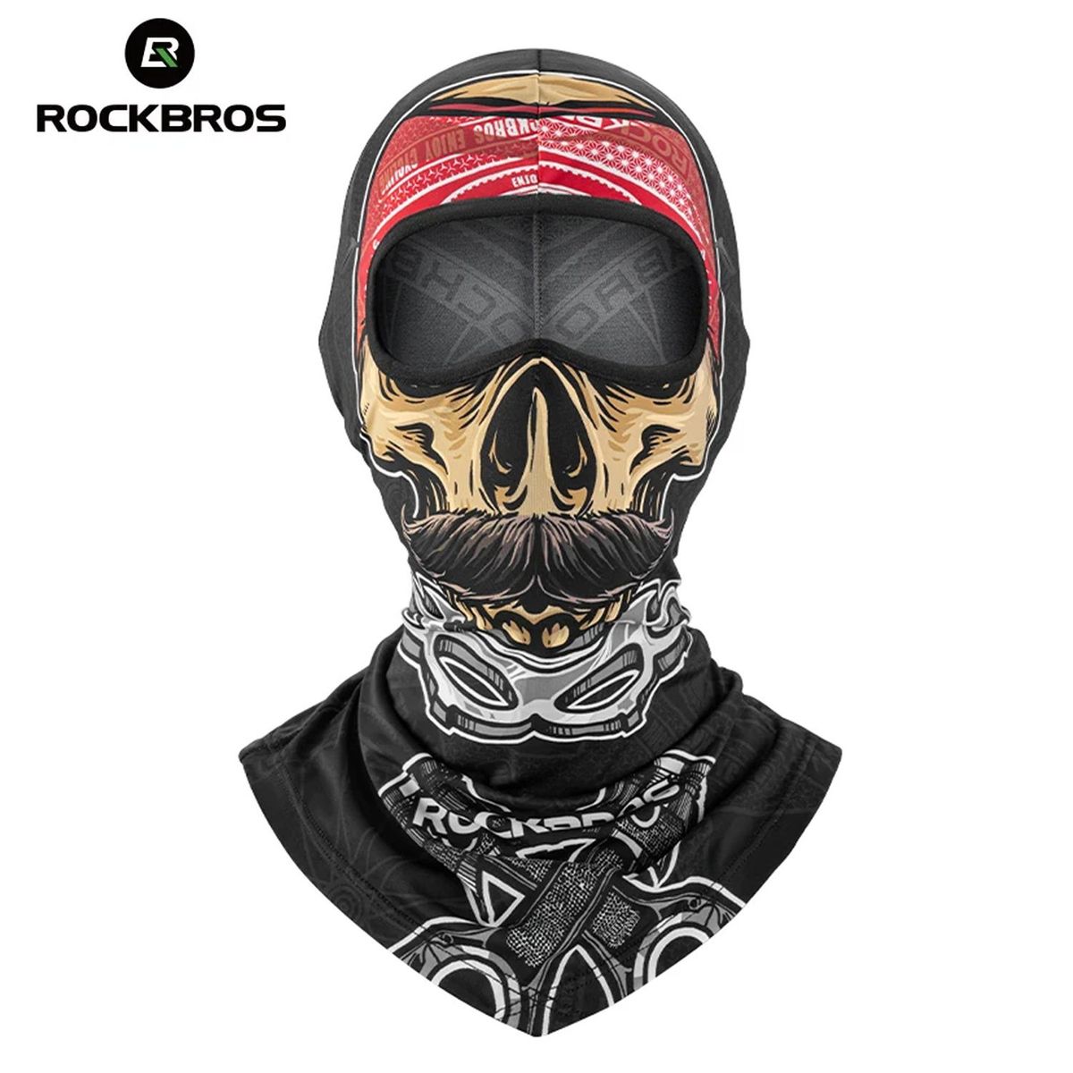 ROCKBROS - Pasamontaña Bandana Ciclismo Moto Calavera SKULL - M002