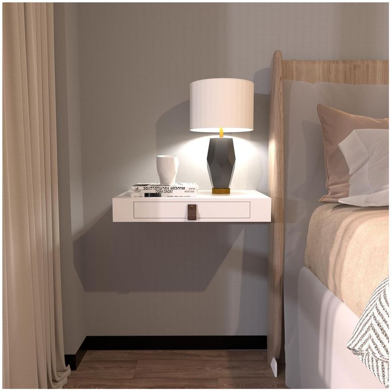 VENTITAS HOME - Velador Flotante Moline Ventitas Home Blanco