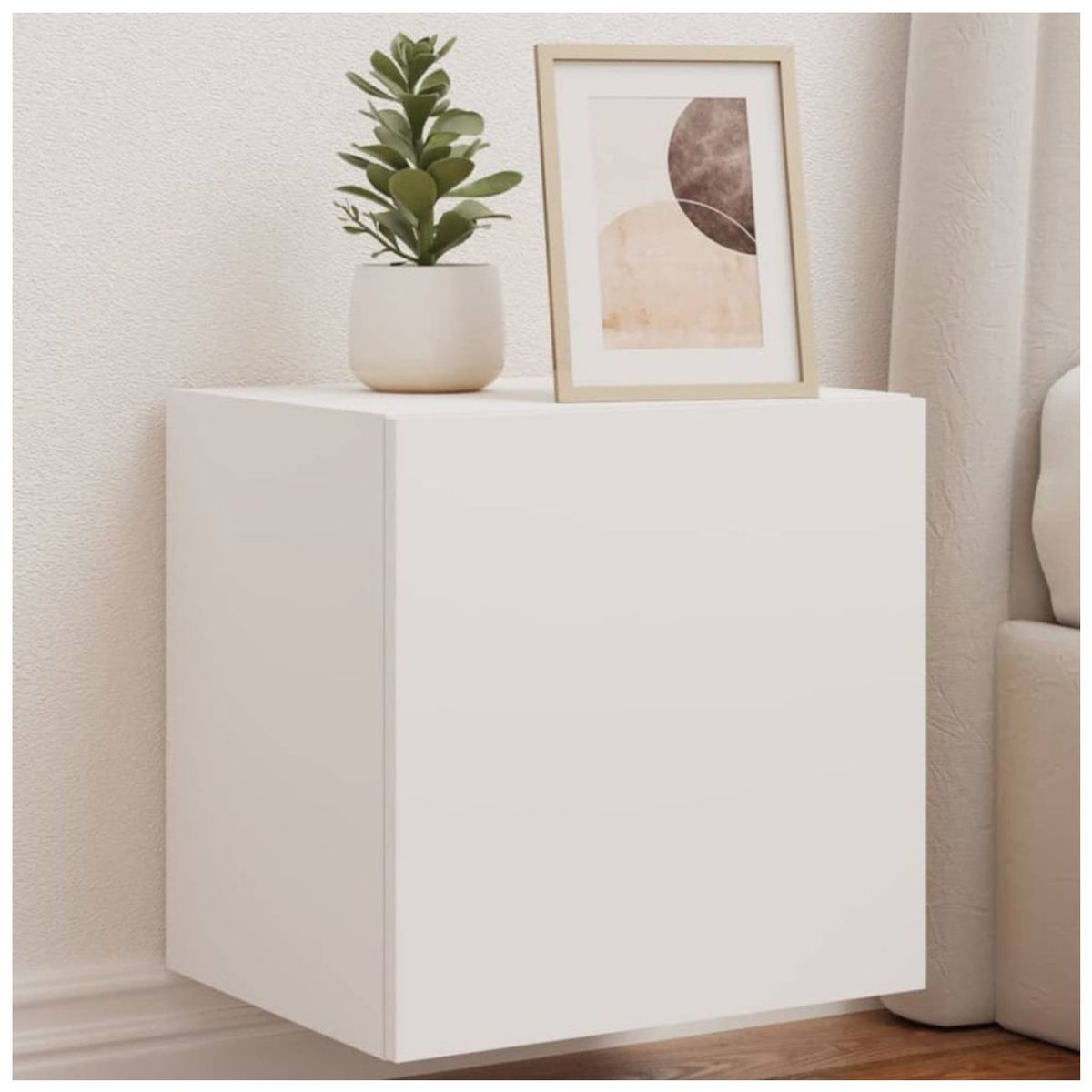 VENTITAS HOME - Velador Flotante Jossé Ventitas Home High Gloss Blanco