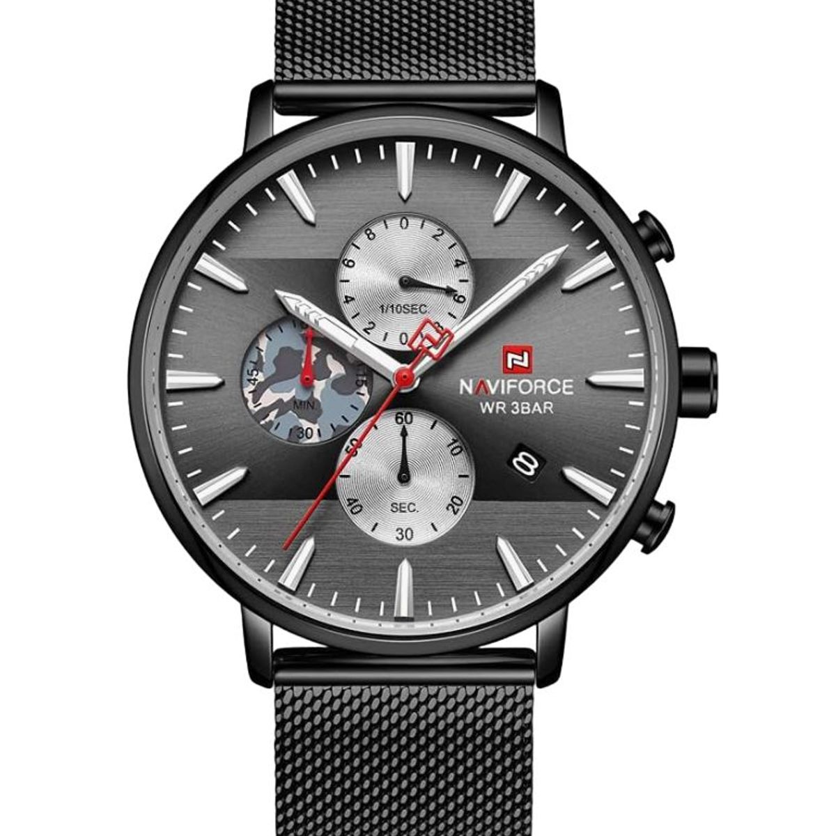 NAVIFORCE - Reloj Naviforcce Acero Inoxidable Negro NAV-114_.