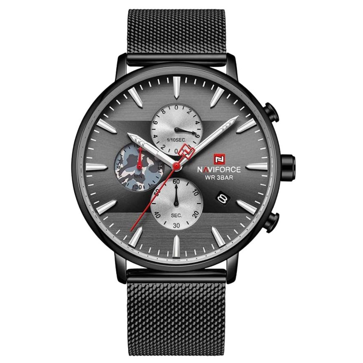 NAVIFORCE - Reloj Naviforcce Acero Inoxidable Negro NAV-114_.