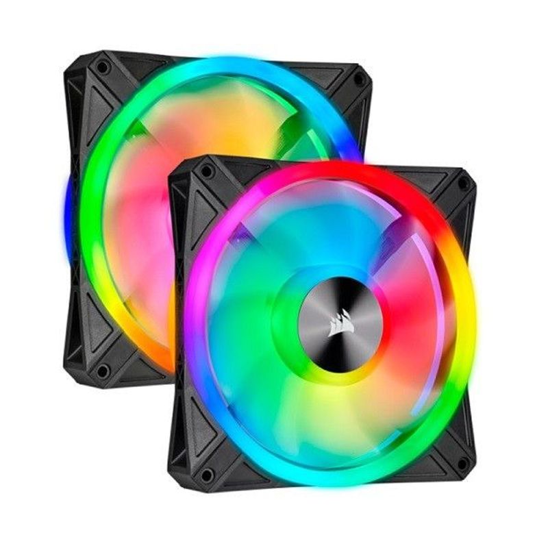 CORSAIR - COOLER Fan Corsair Dual QL140 RGB 14cmRPM 6V - 132V PWM Control