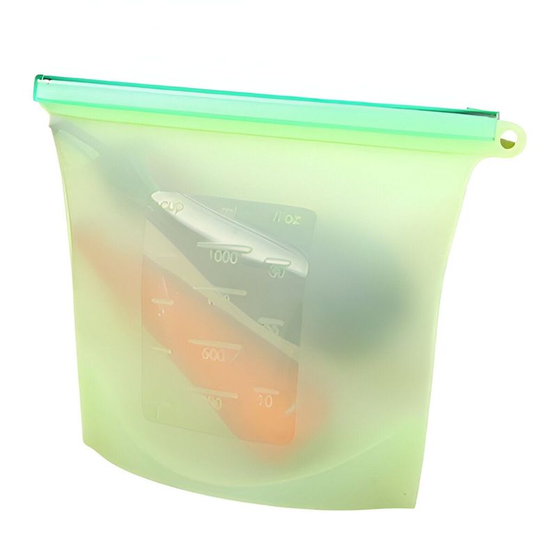 ELMEJORPRECIO - Bolsa De Silicona Para Alimentos De 1500ML Verde