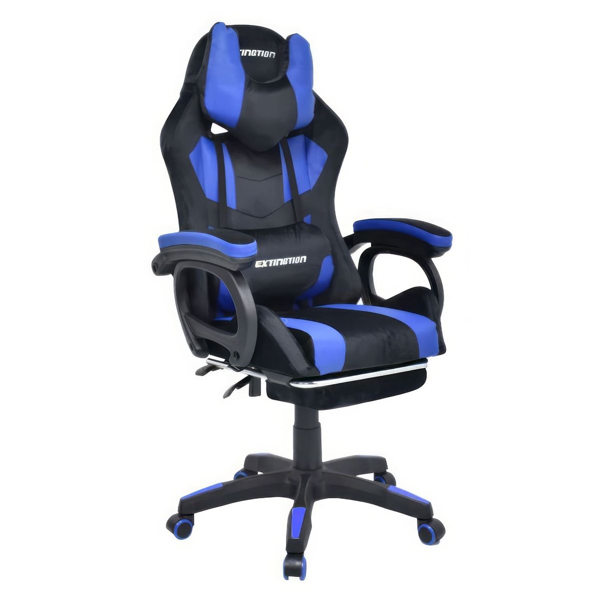 EXTINGTION - Silla Gamer Extingtion Sapp Gamuza-Cuerina Color Azul