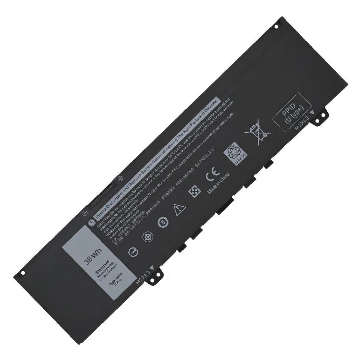 GENERICO - BATERIA PARA DELL F62G0 38Wh 114V 3 CELDAS P83G P87G P91G 7370 7380