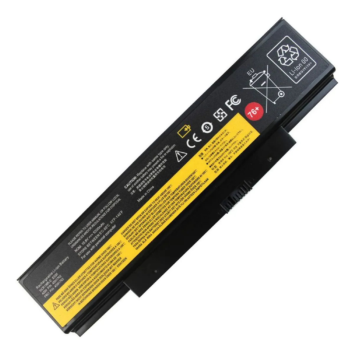 GENERICO - BATERIA PARA LENOVO 45N1762 48Wh 108V 6 CELDAS 76+ E550 E550C E555