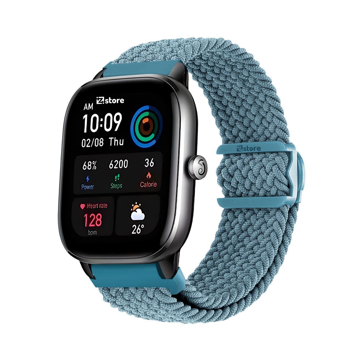 GENERICO - Correa de Nylon Compatible con Amazfit GTS4 Mini Celeste